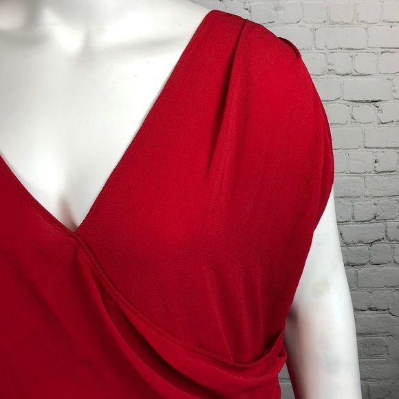 20 & 22 City Chic Red Classic Wrap Dress Plus Size - Picture 6 of 7